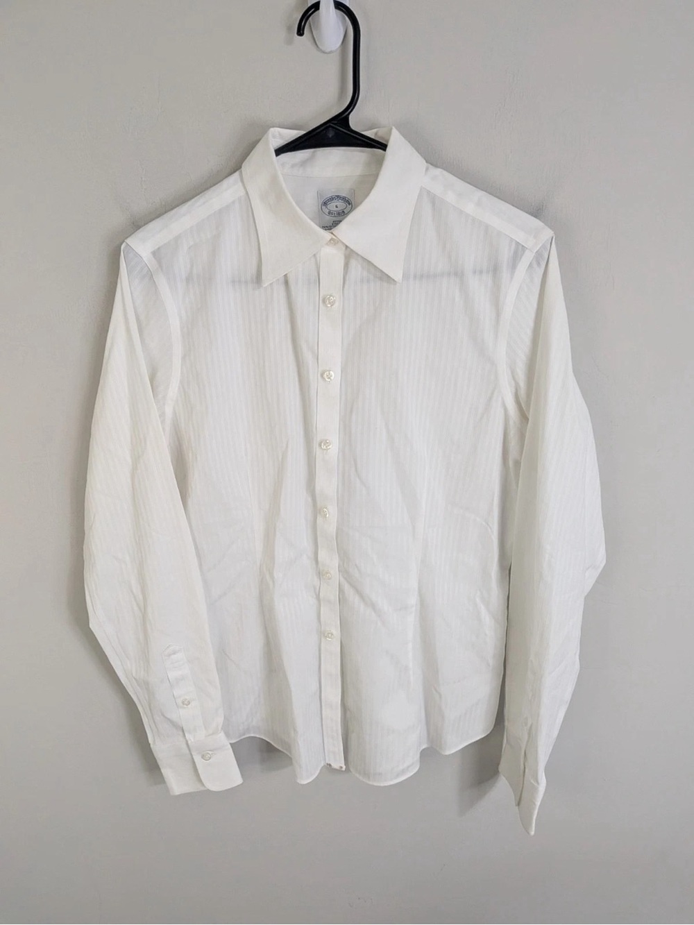 Brooks Brothers White Women's Button-Down Shirt